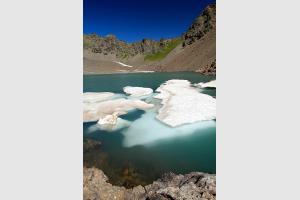 Randonne au lac de l'Eychauda dans le massif des Ecrins