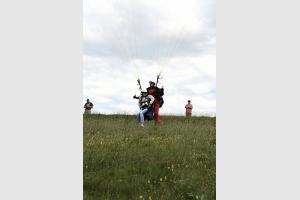 Atterrissage en parapente 