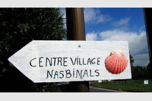 Nasbinals et sa coquille des plerins de Saint Jacques de Compostelle