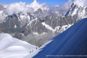 Devant les Grandes Jorasses