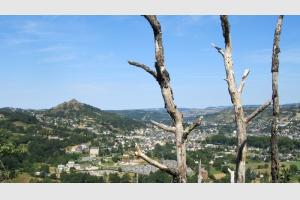 Espalion et son chteau depuis la vierge de Vermus