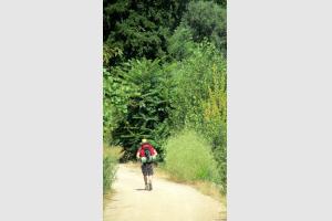 Randonneur  Espalion sur le GR65