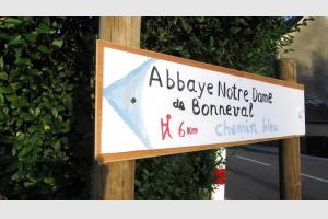 Chemin bleu de l'Abbaye Notre Dame de Bonneval