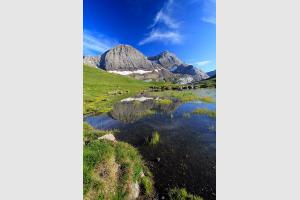 Pic du Taillon depuis le col de Tentes dans les Pyrnes