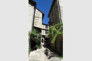 Ruelle pave et grimpante de Sainte Enimie