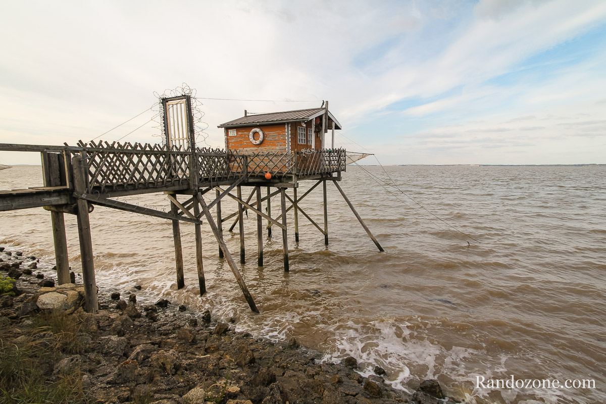 Carrelet sur l'estuaire de la Gironde