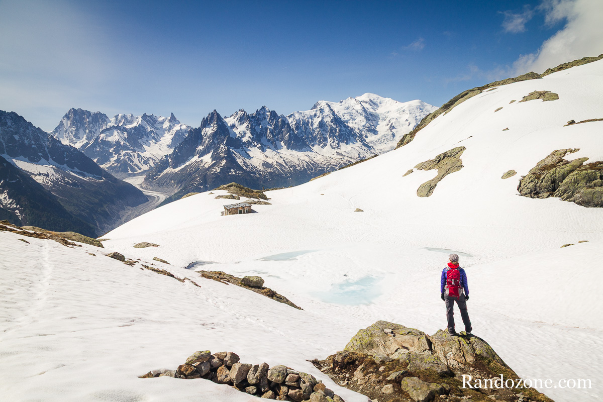 Lac Blanc dans le massif des aiguilles Rouges