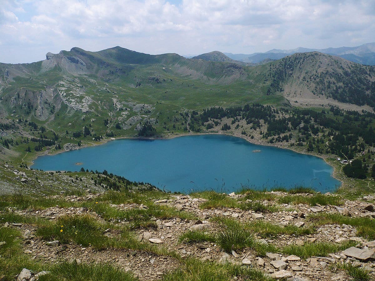Le lac d'Allos en t