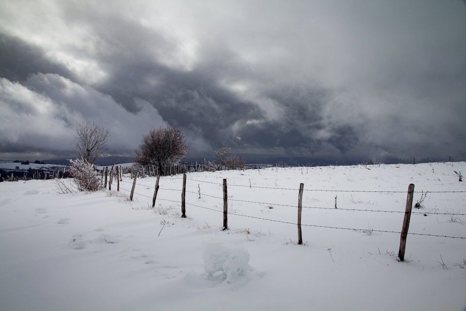 Mauvais temps sur l'Aubrac