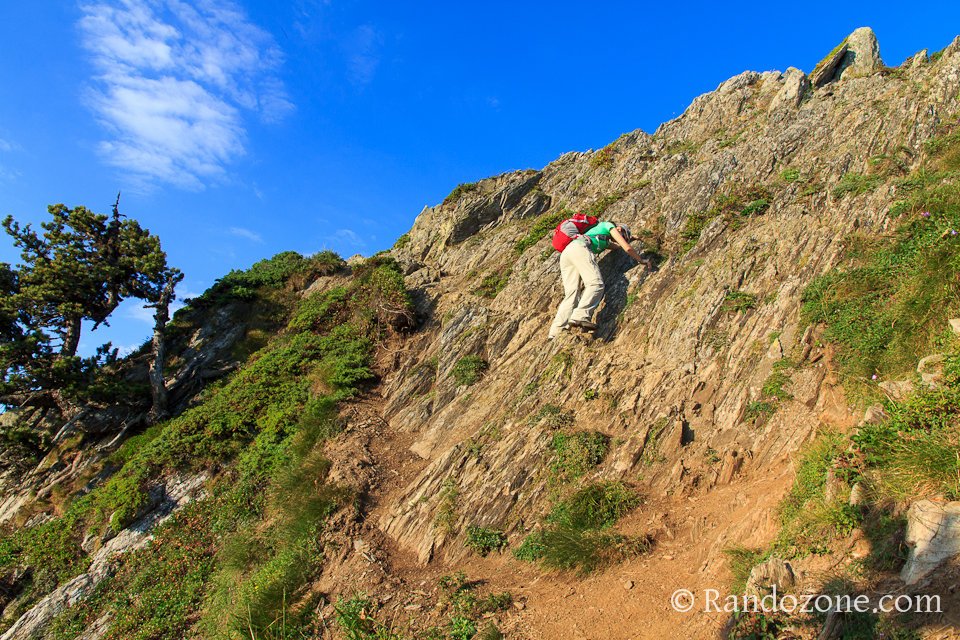 Passage arien quand on va au Viscos par les crtes