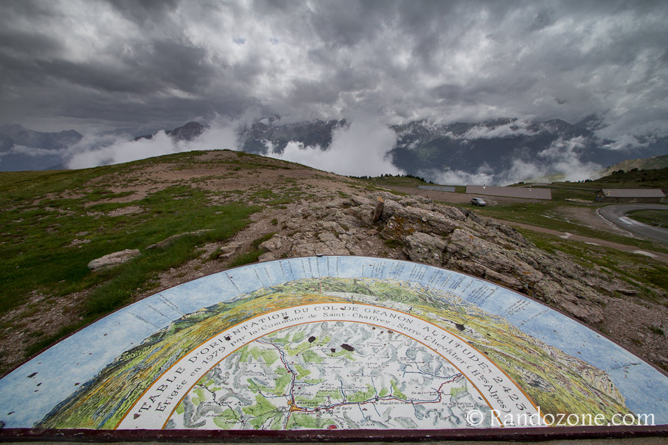 Table d'orientation du col de Granon 2423 m