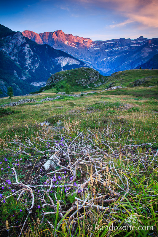 Dernires lumires sur le cirque de Gavarnie