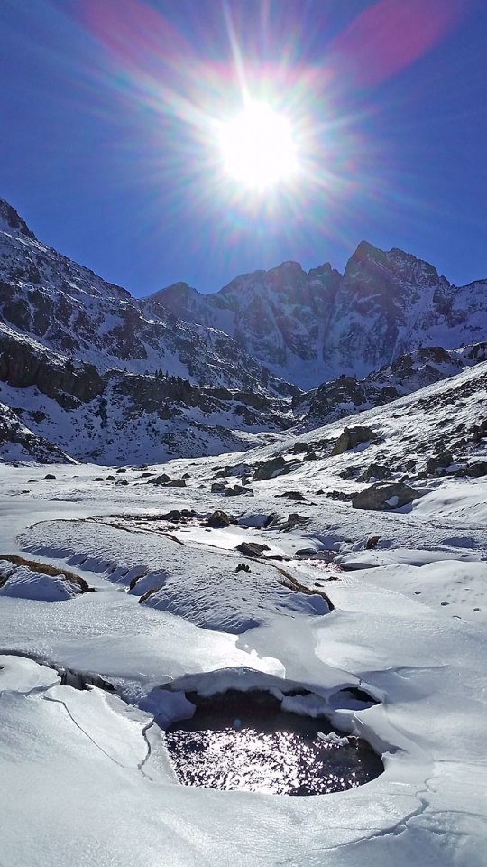 Direction le refuge, aprs le plateau