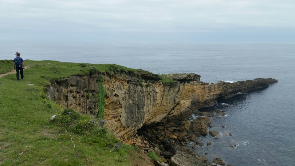 Les falaises sont impressionnantes 