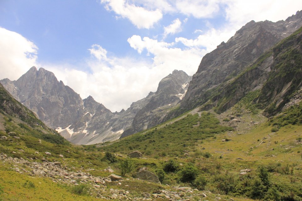 vue sur l'Olan en montant au refuge de Font Turbat