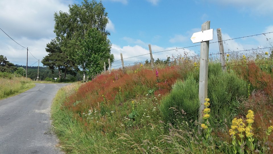 Panneau de balisage de la rando