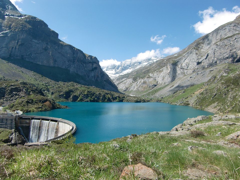 Barrage des Gloriettes en mai