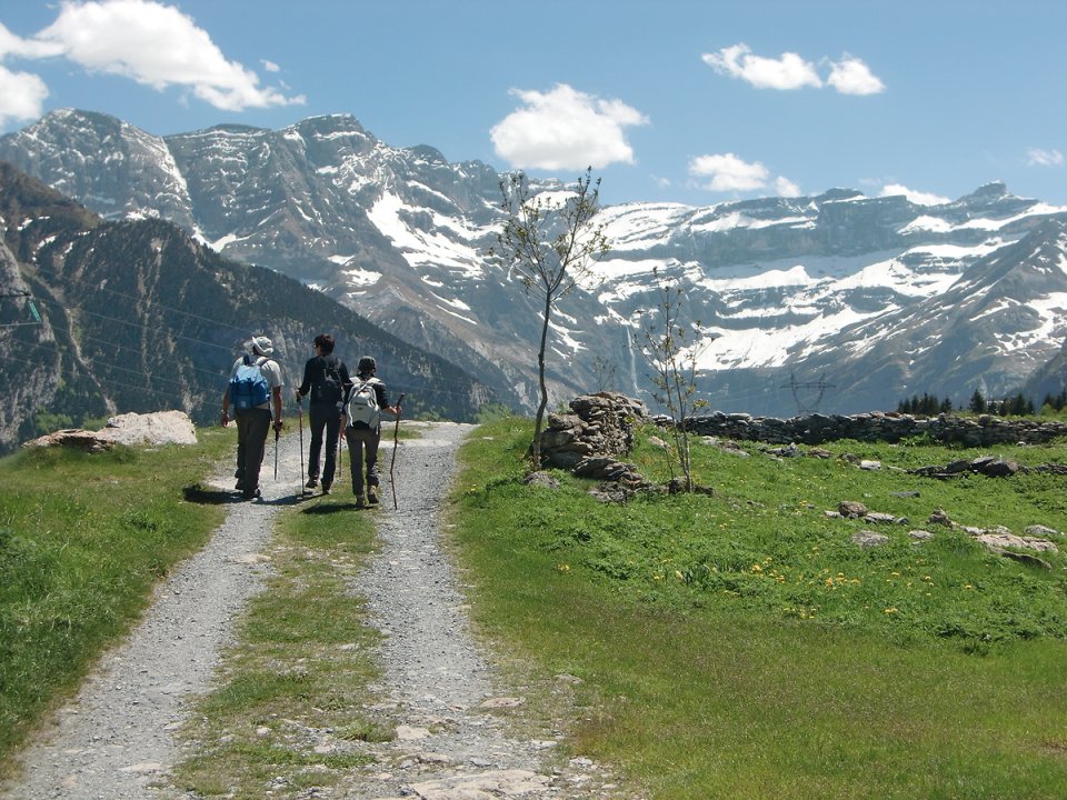 Sur le plateau de Saugu, face au Cirque de Gavarnie