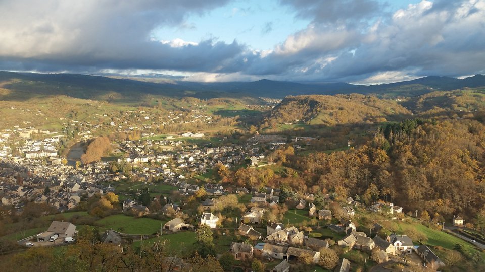 Superbe vue depuis le chteau de Calmont
