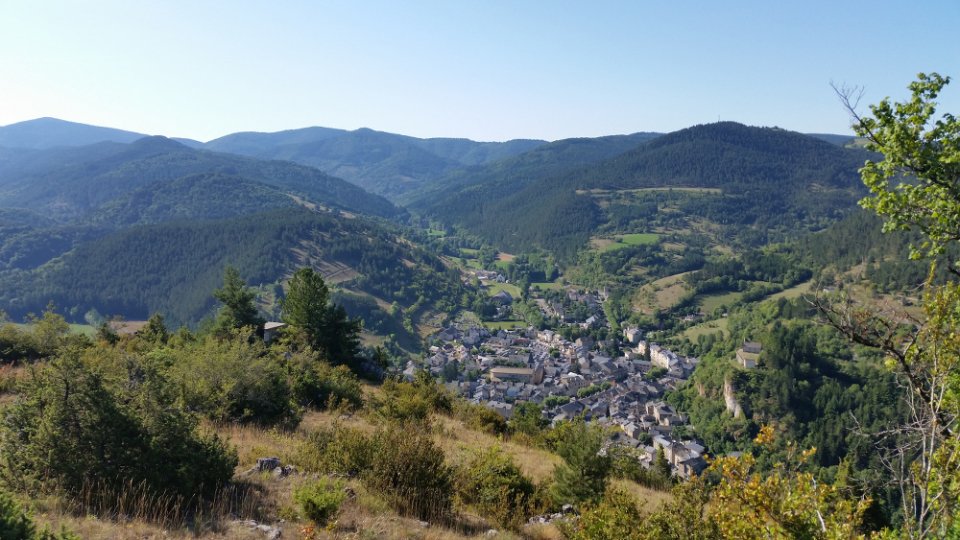 Meyrueis vu d'en haut