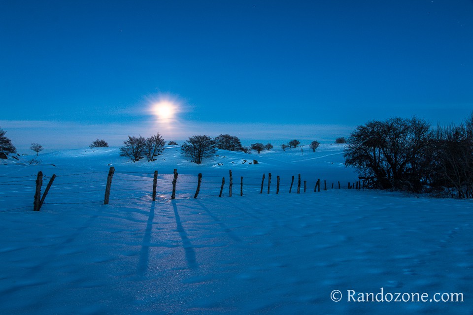 Lever de lune sur Aubrac