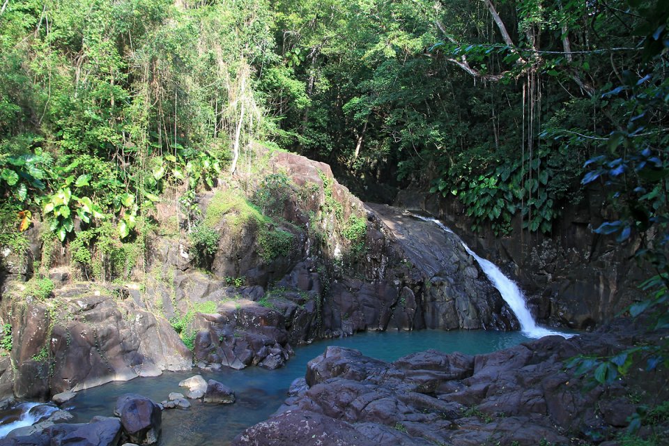 Une cascade dans un magnifique cadre