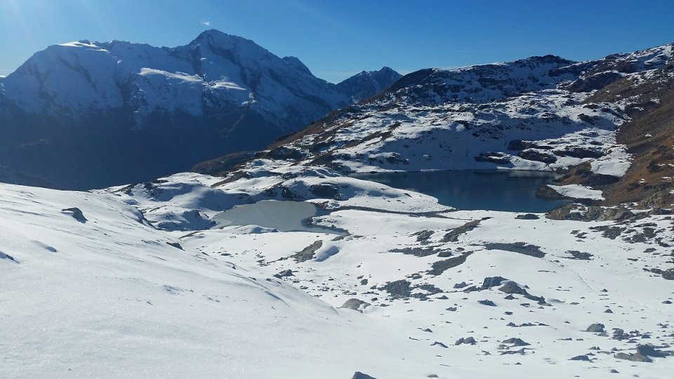 Les deux lacs Verdet vue d'en haut