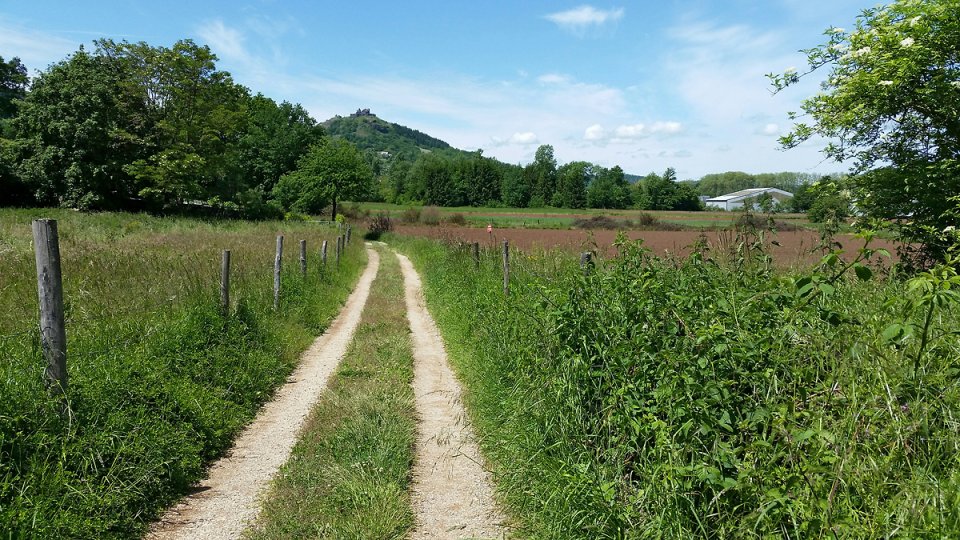 Le chateau domine la ville depuis la colline