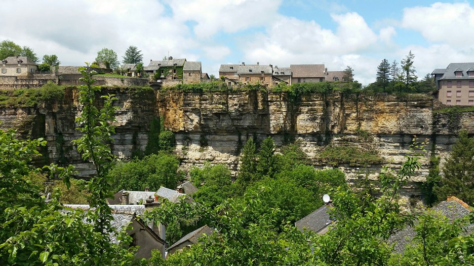 Premier aperu du canyon de Bozouls