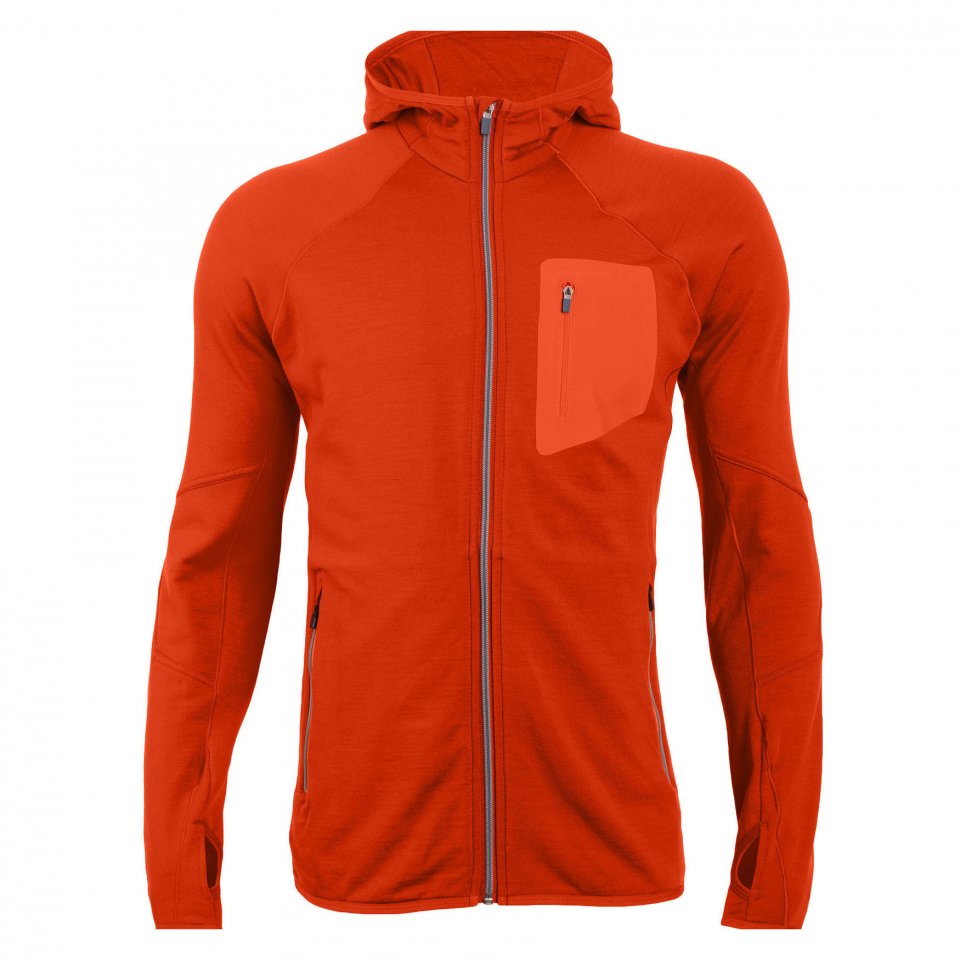 Polaire RealFLEECE Atom Long Sleeve Zip Hood pour homme