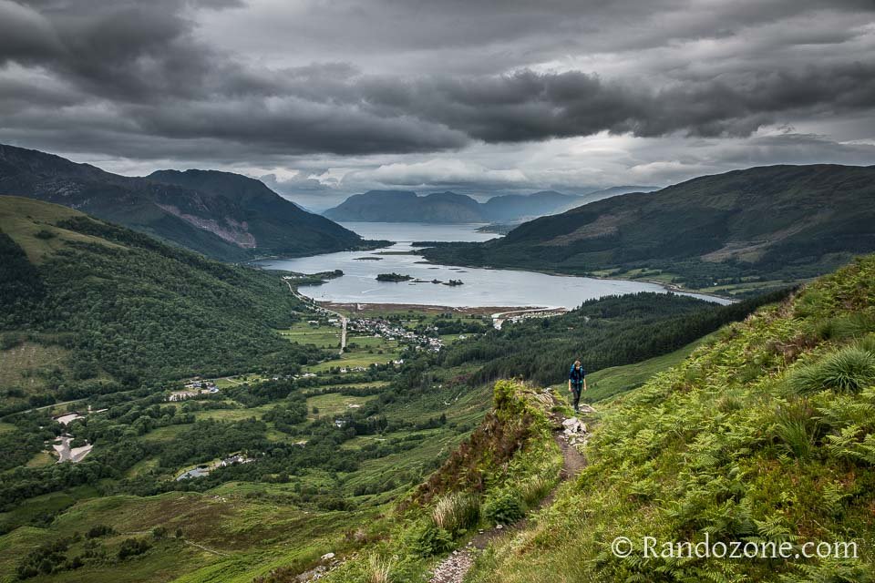 Beau point de vue sur le fjord