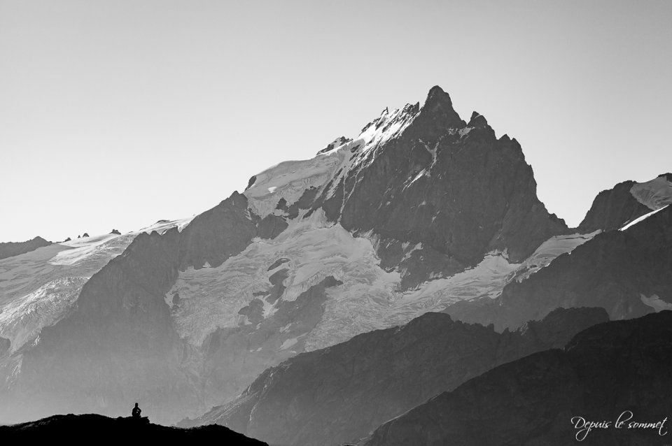 La Meije depuis le plateau d'Emparis