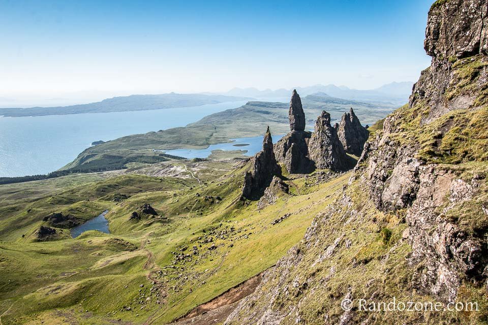 Au dessus de Old Man of Storr