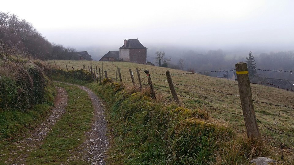 Sur le chemin qui ram�ne dans le village