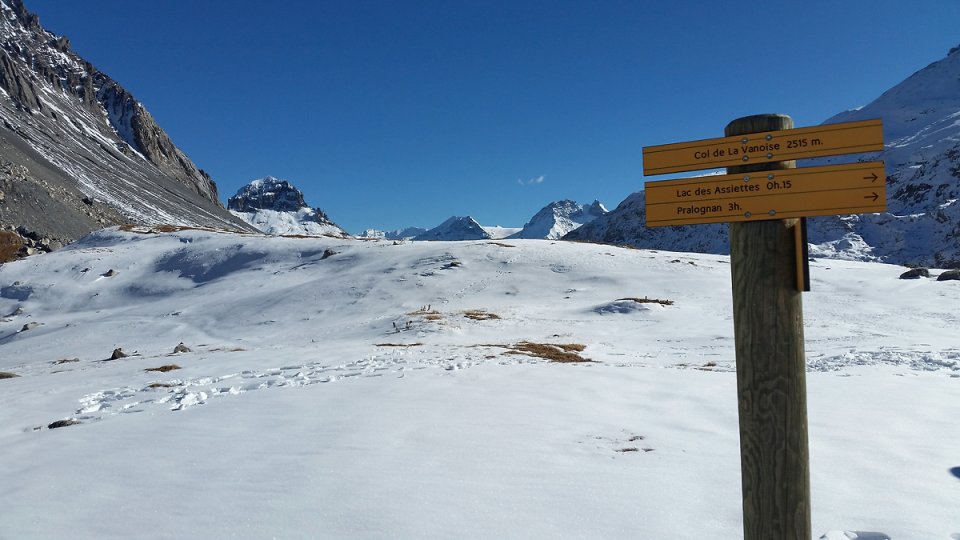 Panneau du col  2515m