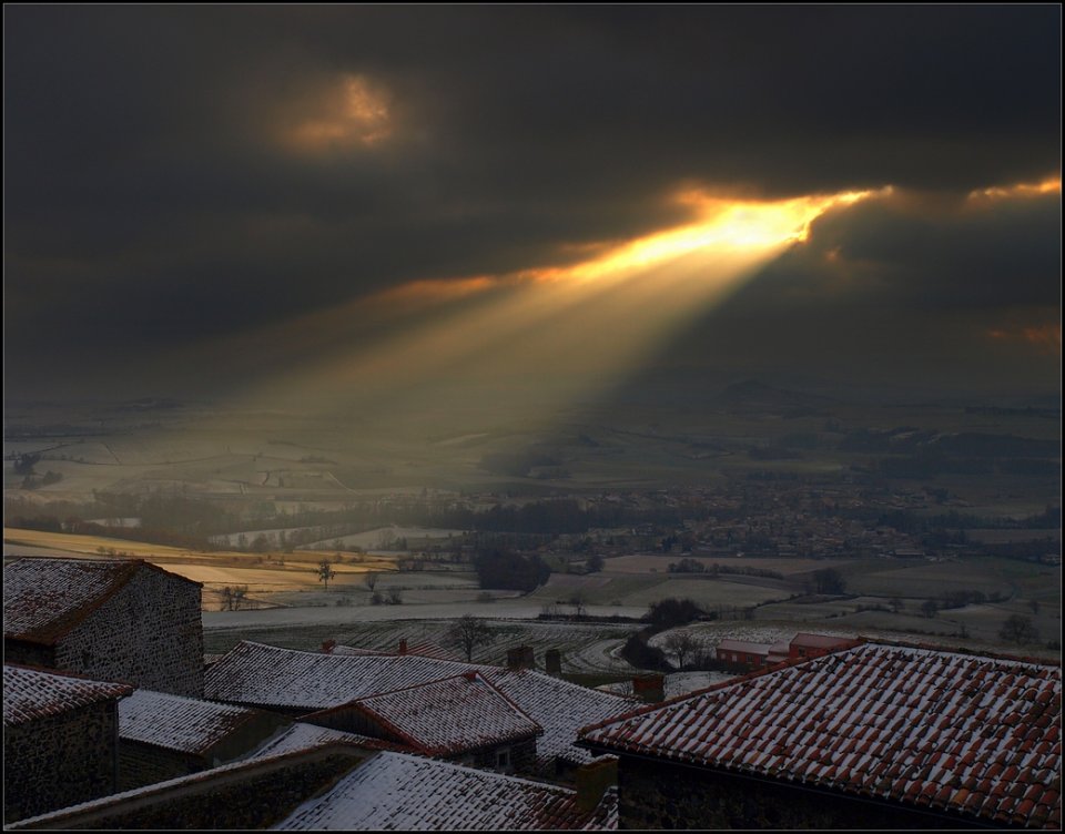 Usson,l'hiver