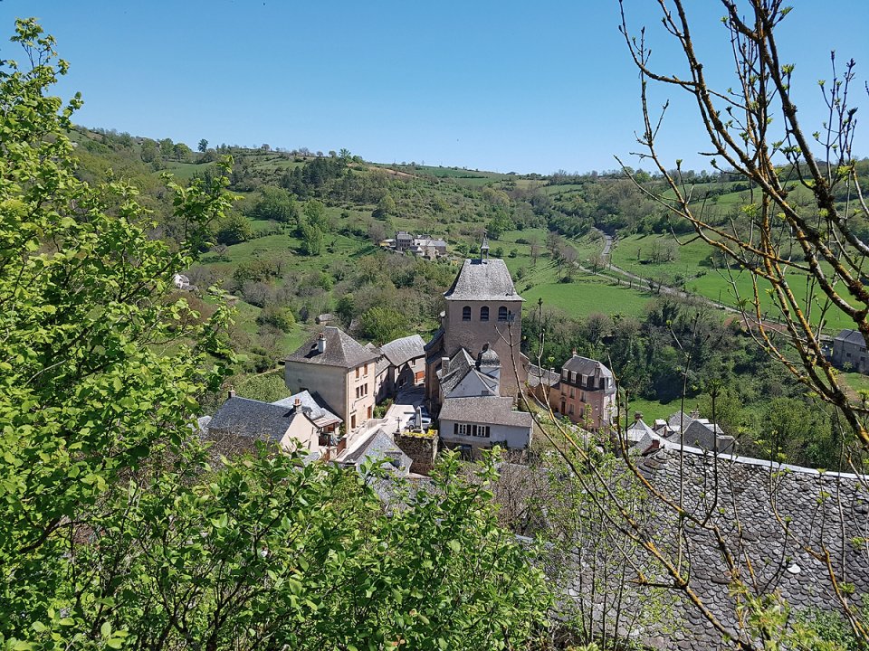 Le village de Coubisou vu d'en haut