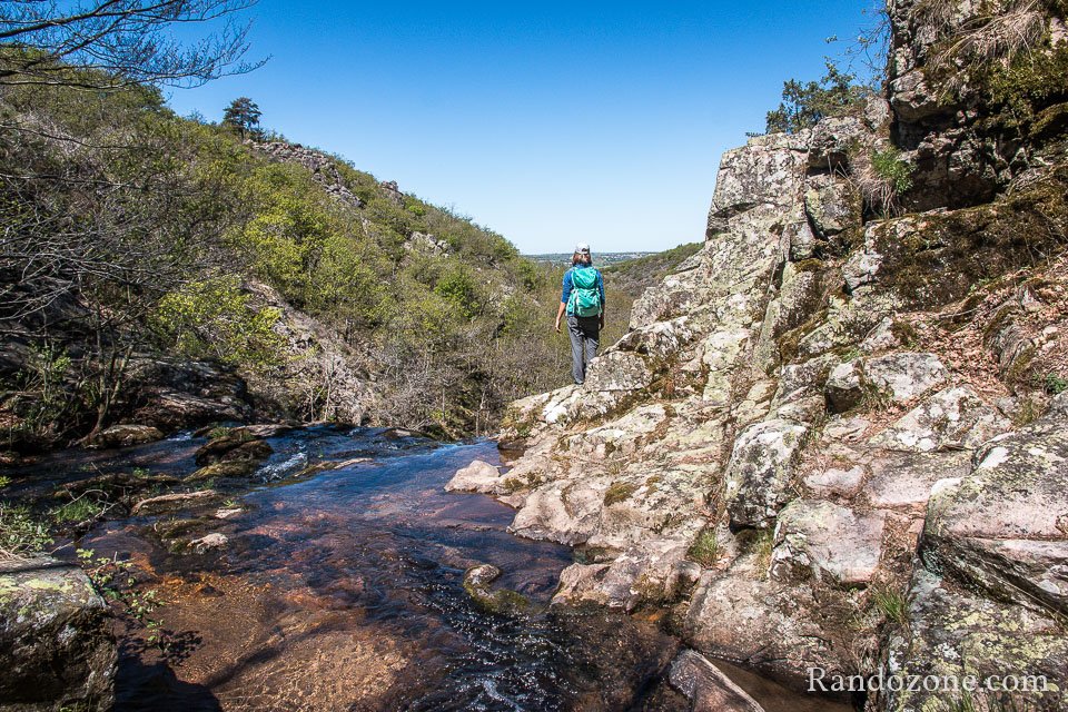 Juste au dessus de la cascade des Palanges