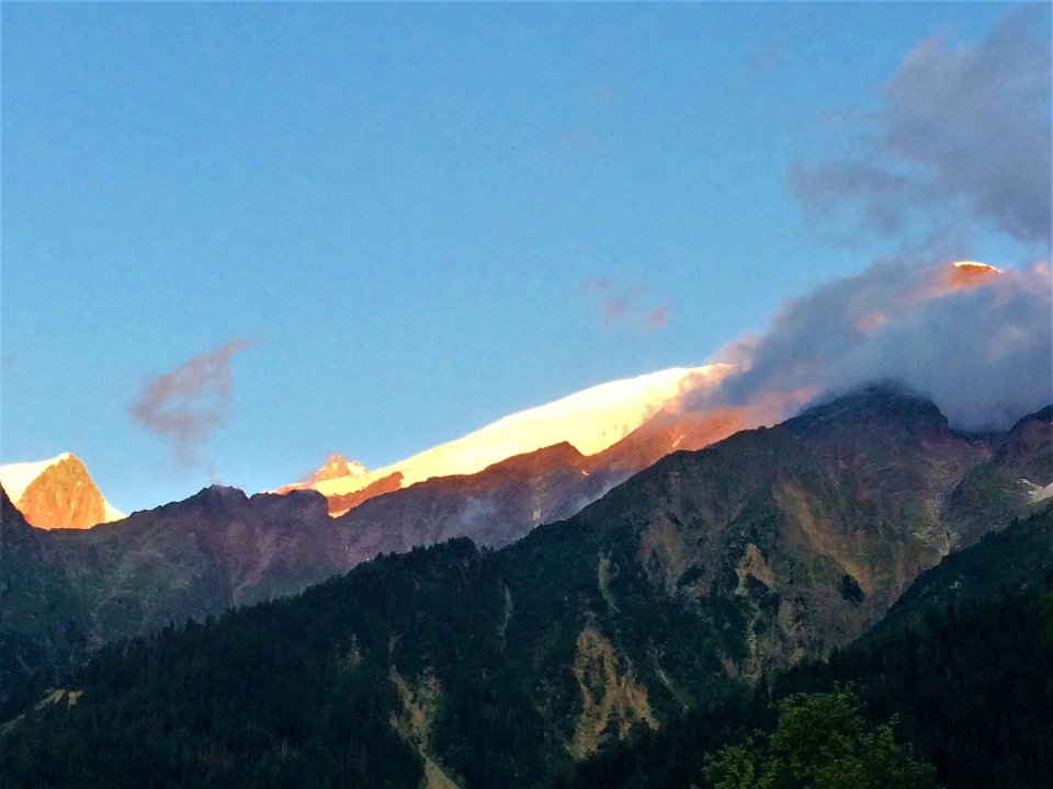 Coucher de soleil des houches