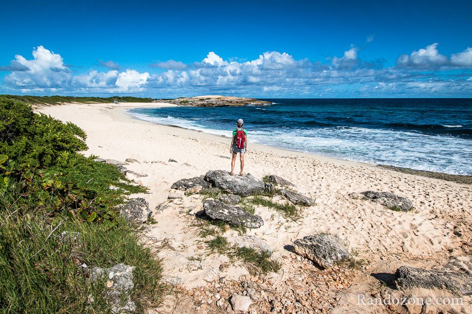 Passage sur la plage et on va commencer � monter