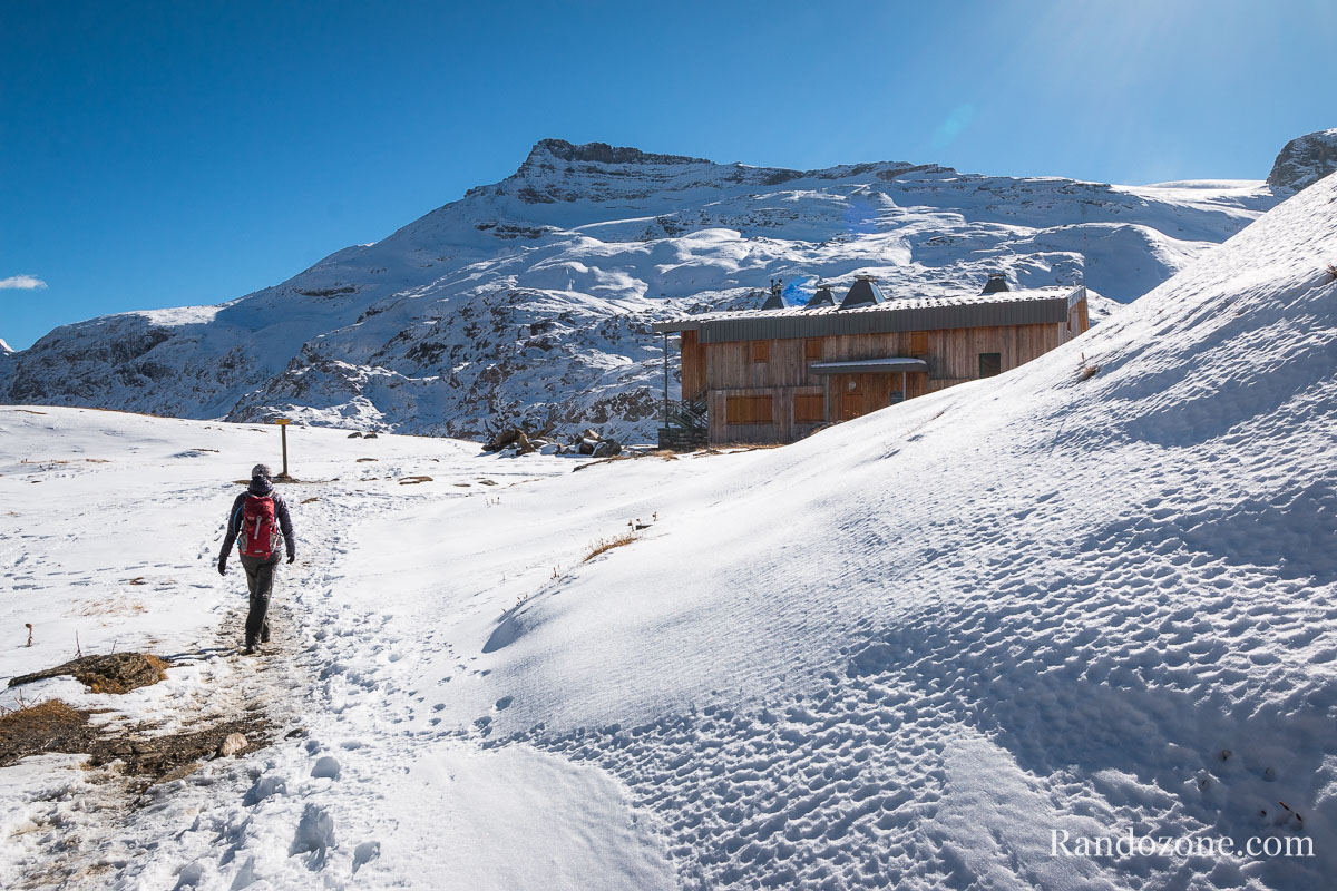 On arrive au refuge du col de la Vanoise