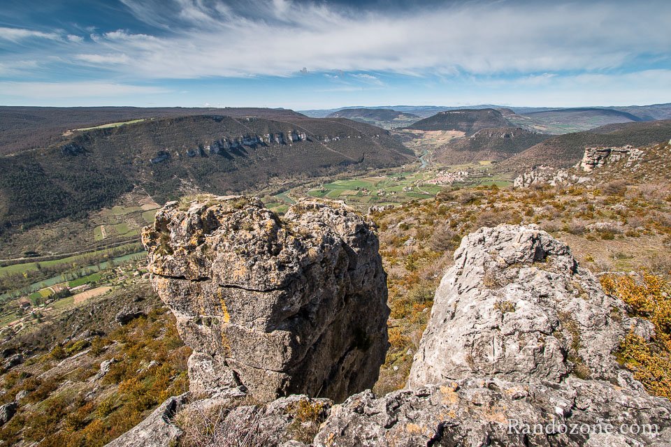Point de vue depuis le Roc des Agudes