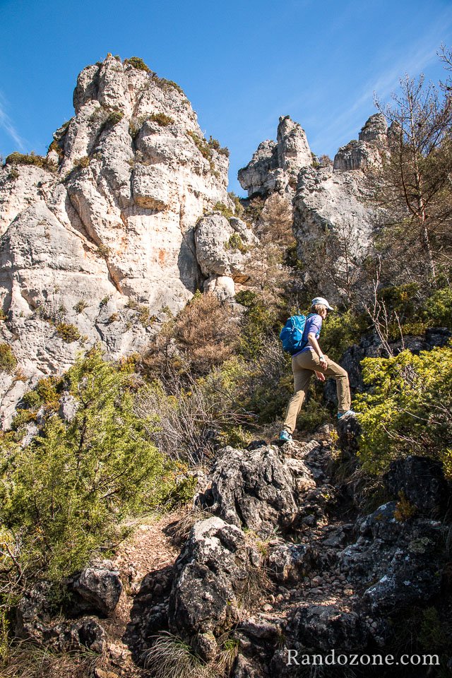 La monte devient plus raide