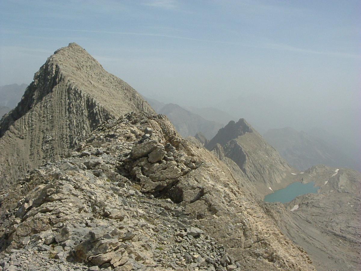Grand Astazou et lac Glac depuis le Petit Astazou