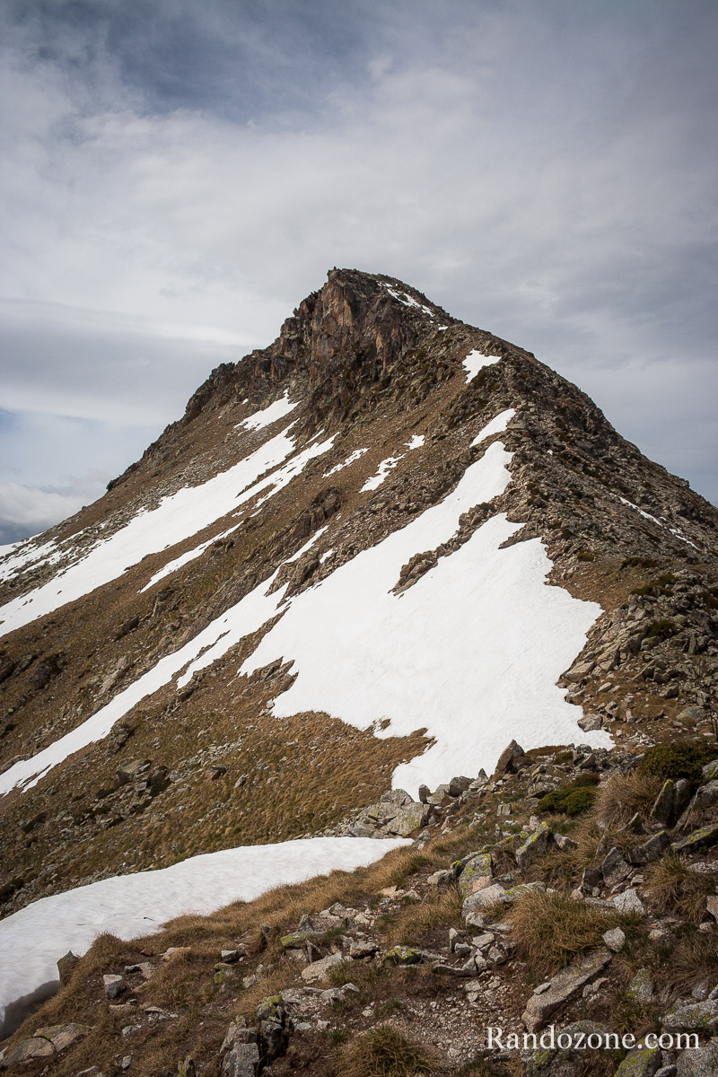 Pic d'Aygues Cluses depuis la Hourquette Nre