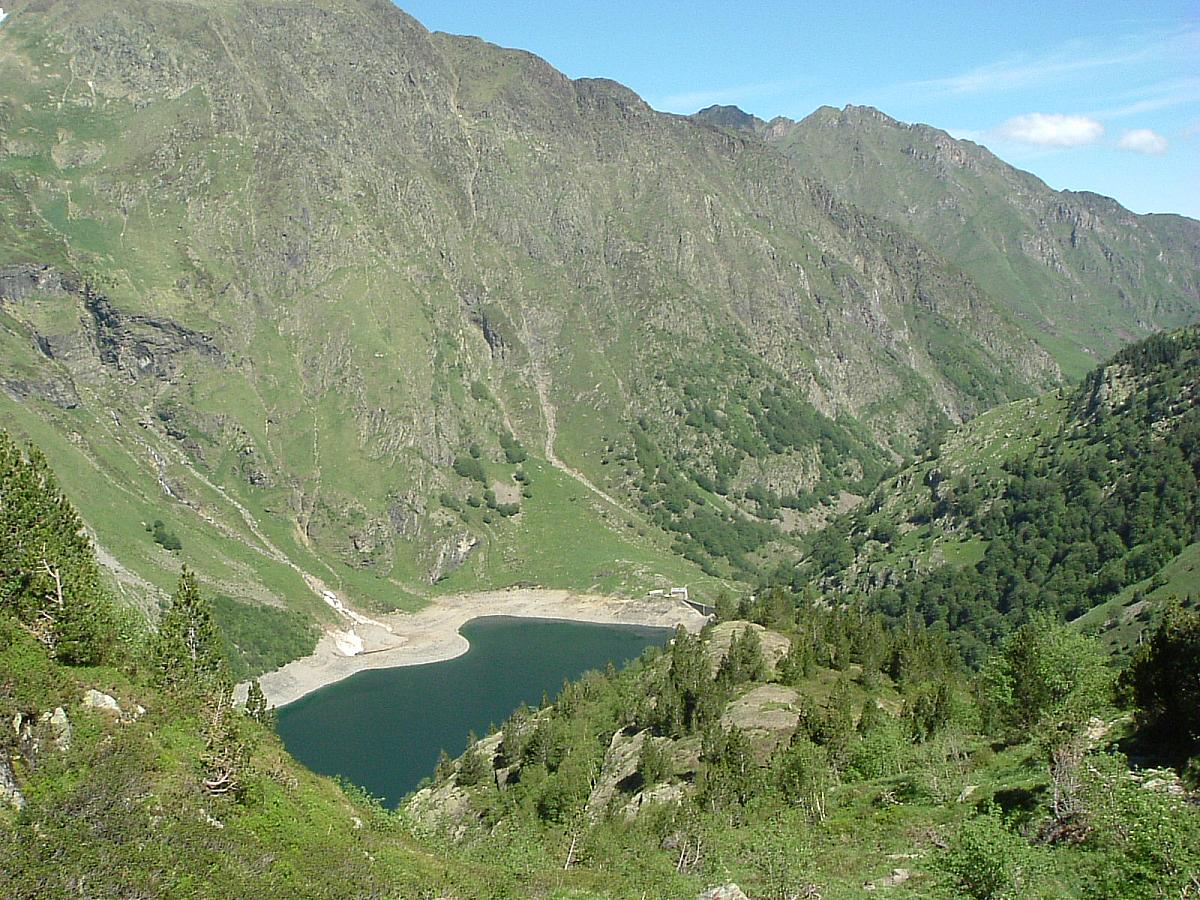Lac d'O en montant vers le col d'Espingo