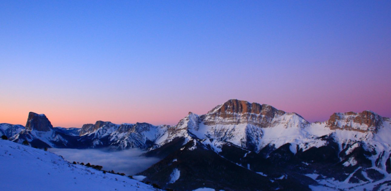 Vue sur les crtes du vercors