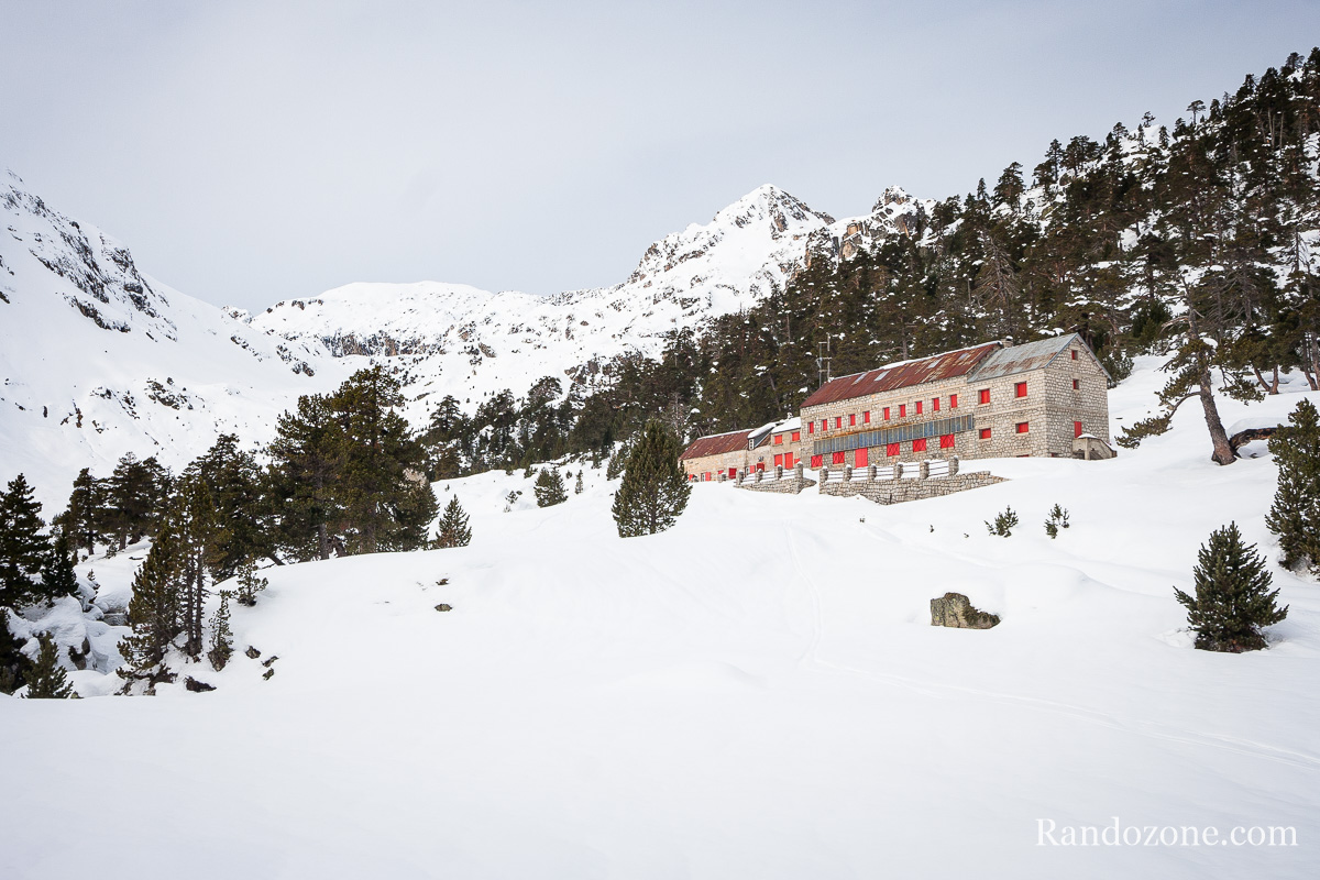 Randonne en raquettes au refuge du Marcadau