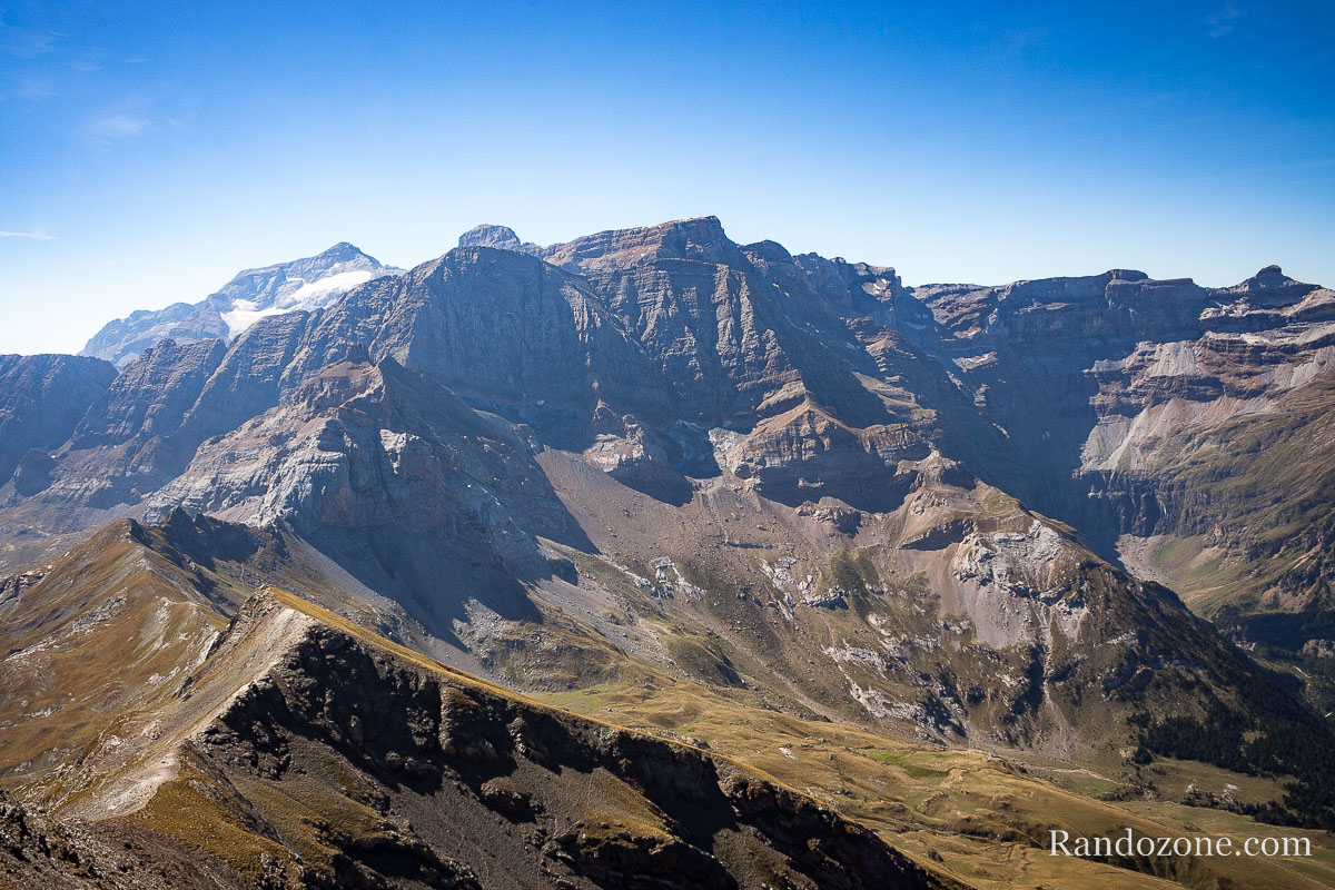 Marbor et massif du Mont Perdu depuis le Pimen
