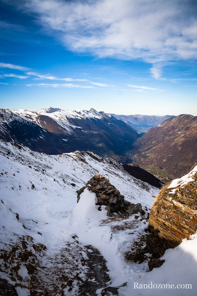 Vue sur la valle depuis Bachebirou